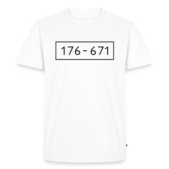 Panzerknacker 6 numéros groupe costumes carnaval - T-shirt Premium bio Homme - blanc - Devant - Nico (187cm)