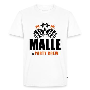 sun glasses malle party crew - Men's Premium Organic T-Shirt - white - Front - Nico (187cm)
