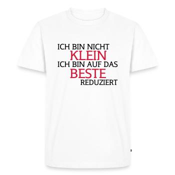 I'm not small, I'm on the best - Men's Premium Organic T-Shirt - white - Front - Nico (187cm)