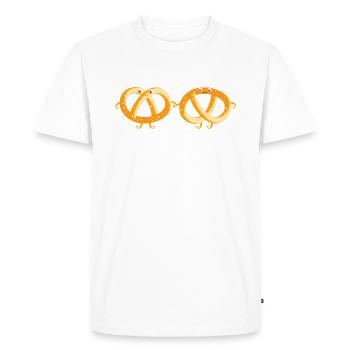 Bretzel Couples - T-shirt Premium bio Homme - blanc - Devant - Nico (187cm)