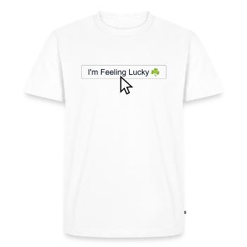 I'm Feeling Lucky ☘️ - T-shirt Premium bio Homme - blanc - Devant - Nico (187cm)