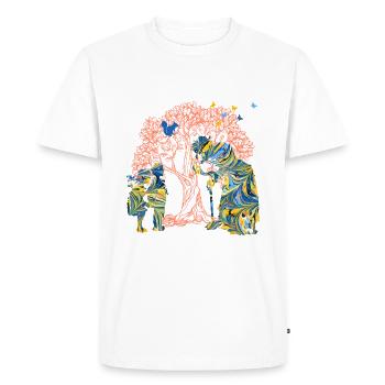 hansel et gretel e274 - T-shirt Premium bio Homme - blanc - Devant - Nico (187cm)