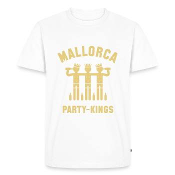 Mallorca Party-Kings (Party Holiday) - Men's Premium Organic T-Shirt - white - Front - Nico (187cm)