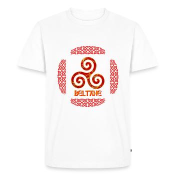 Beltane E 232 - T-shirt Premium bio Homme - blanc - Devant - Nico (187cm)