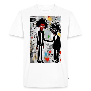 Urban Love: Art Pop - Men's Premium Organic T-Shirt - white - Front - Nico (187cm)