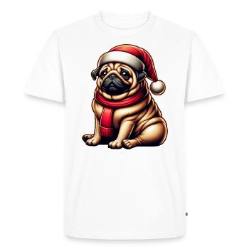 Xmas - Men's Premium Organic T-Shirt - white - Front - Nico (187cm)