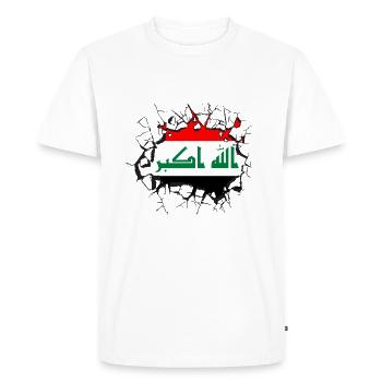 Iraq - Men's Premium Organic T-Shirt - white - Front - Nico (187cm)