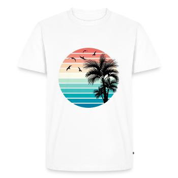 Summer - Men's Premium Organic T-Shirt - white - Front - Nico (187cm)