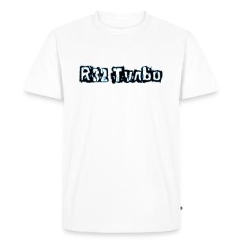 R32 Turbo 2.0 - T-shirt Premium bio Homme - blanc - Devant - Nico (187cm)
