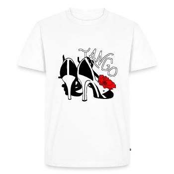 Tango - ma passion ! Danse ! Danse ! - T-shirt Premium bio Homme - blanc - Devant - Nico (187cm)