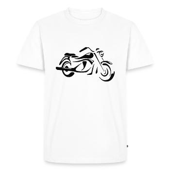 Chopper - T-shirt Premium bio Homme - blanc - Devant - Nico (187cm)