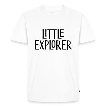 Petit explorateur - T-shirt Premium bio Homme - blanc - Devant - Nico (187cm)