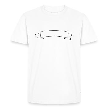 Bannière décorative, Titre/En-tête du cadre de texte - T-shirt Premium bio Homme - blanc - Devant - Nico (187cm)