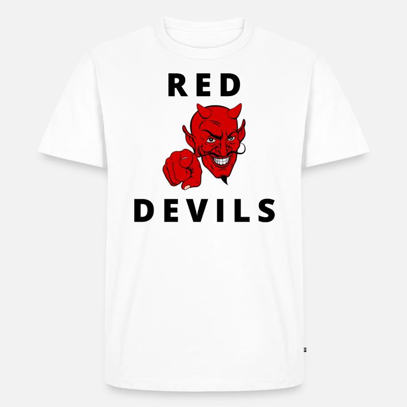 Red devils - Männer Premium Bio T-Shirt - Weiß
