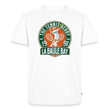 La Baule Bay tennis derby Copy 1 - Men's Premium Organic T-Shirt - white - Front - Nico (187cm)