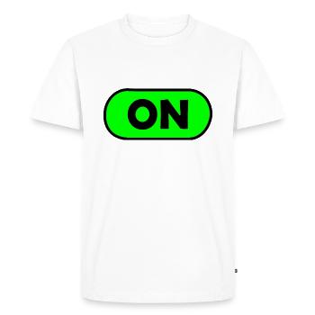 sur - T-shirt Premium bio Homme - blanc - Devant - Nico (187cm)