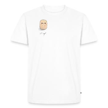 Lil 'nugget - Men's Premium Organic T-Shirt - white - Front - Nico (187cm)