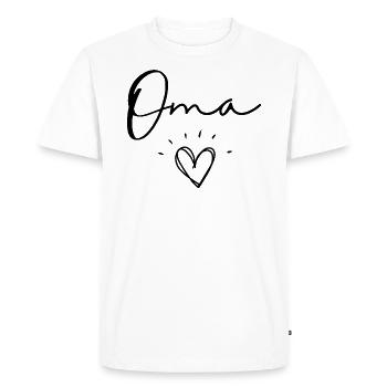oma - Men's Premium Organic T-Shirt - white - Front - Nico (187cm)