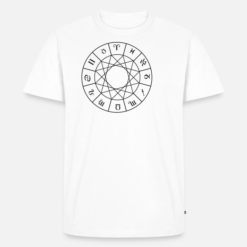 Astrologie - Männer Premium Bio T-Shirt - Weiß