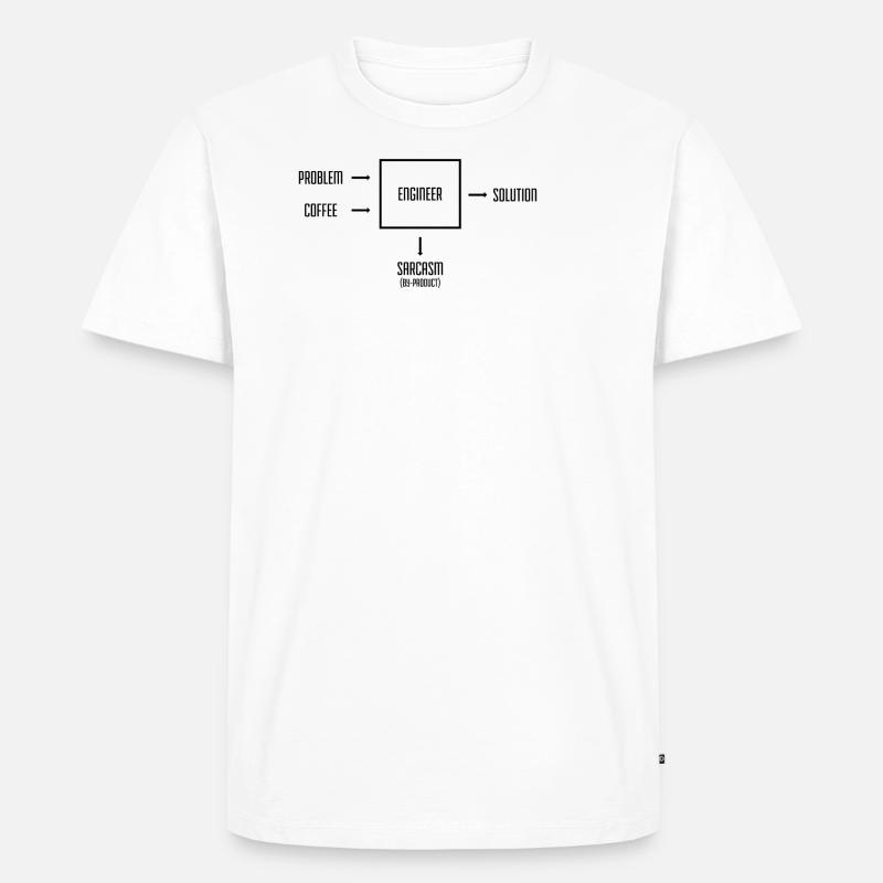 Engineer - Männer Premium Bio T-Shirt - Weiß