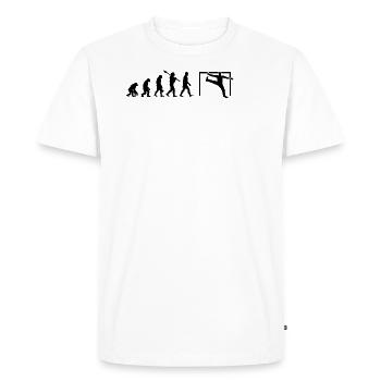 evolution gardien de but handball de football cadeau homme - T-shirt Premium bio Homme - blanc - Devant - Nico (187cm)
