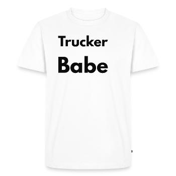 Camionneur babe - T-shirt Premium bio Homme - blanc - Devant - Nico (187cm)