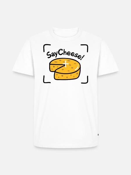 Say Cheese! - Men's Premium Organic T-Shirt - white