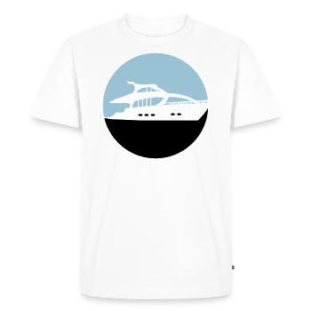 yacht - T-shirt Premium bio Homme - blanc - Devant - Nico (187cm)