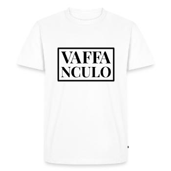 Funny Italian saying about Italy - Men's Premium Organic T-Shirt - white - Front - Nico (187cm)