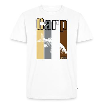 Carpitaliste de carpe - T-shirt Premium bio Homme - blanc - Devant - Nico (187cm)