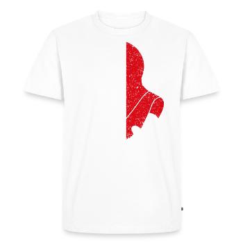 Casque par Helmond - T-shirt Premium bio Homme - blanc - Devant - Nico (187cm)