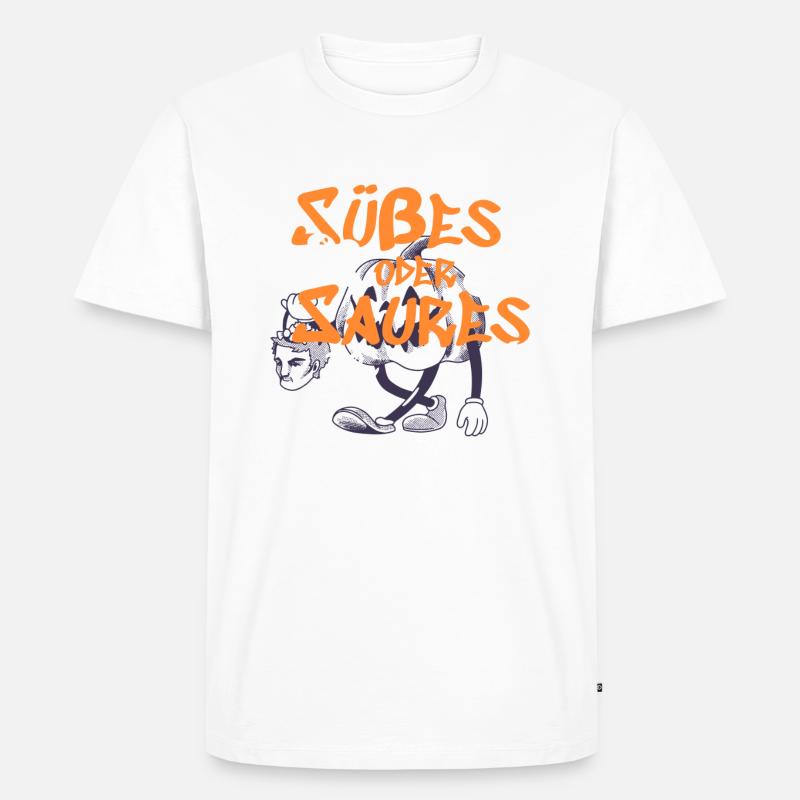 Süßes oder Saures - Männer Premium Bio T-Shirt - undefined