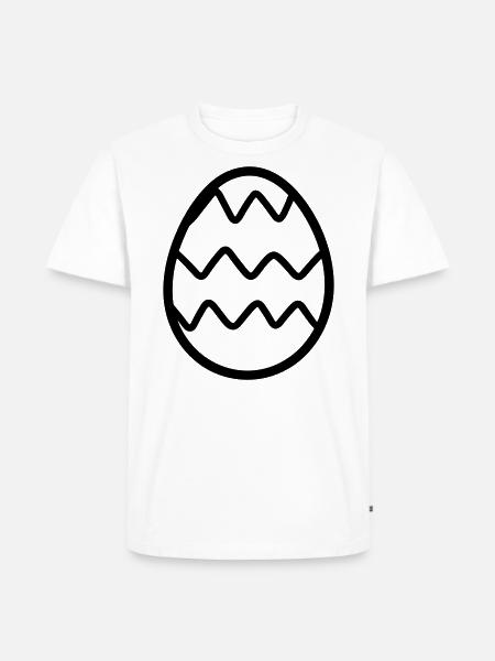 Egg - Men's Premium Organic T-Shirt - white