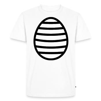 Easter Egg - Men's Premium Organic T-Shirt - white - Front - Nico (187cm)