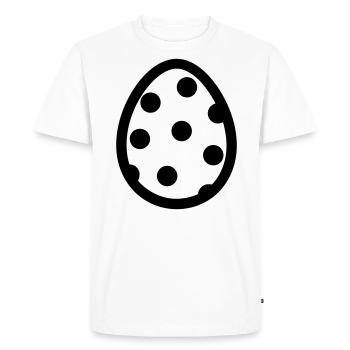 Oeuf - T-shirt Premium bio Homme - blanc - Devant - Nico (187cm)