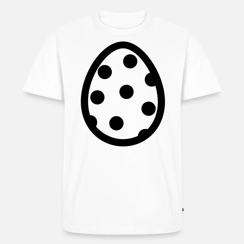 Ei - Männer Premium Bio T-Shirt - Weiß