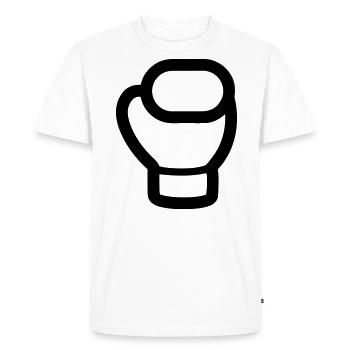 gant de boxe - T-shirt Premium bio Homme - blanc - Devant - Nico (187cm)