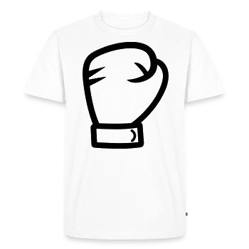 gant de boxe - T-shirt Premium bio Homme - blanc - Devant - Nico (187cm)