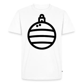 Christmas Ball - Men's Premium Organic T-Shirt - white - Front - Nico (187cm)