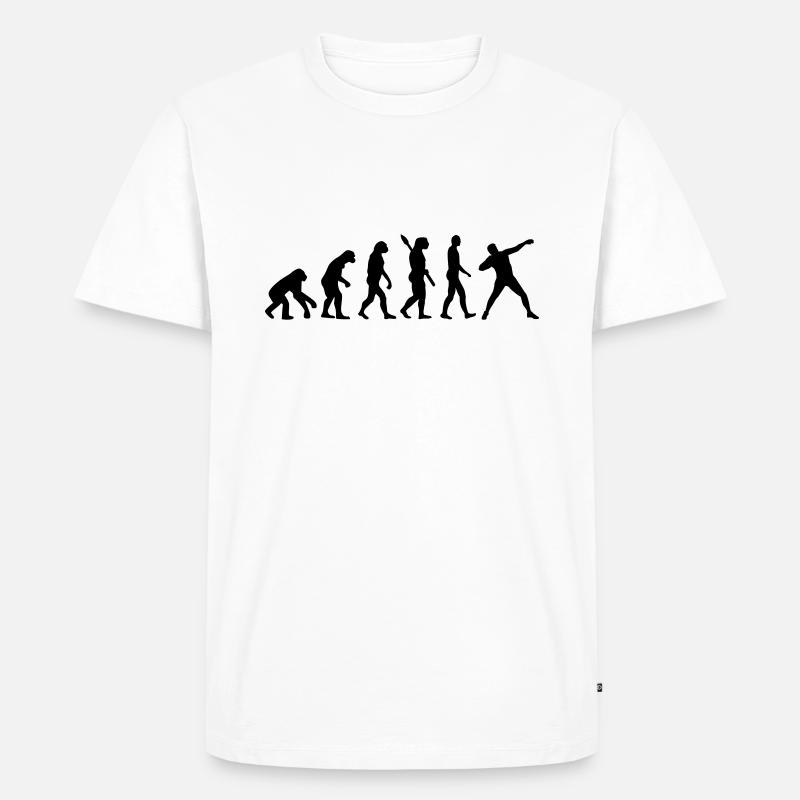 Kugelstoßen - Männer Premium Bio T-Shirt - Weiß