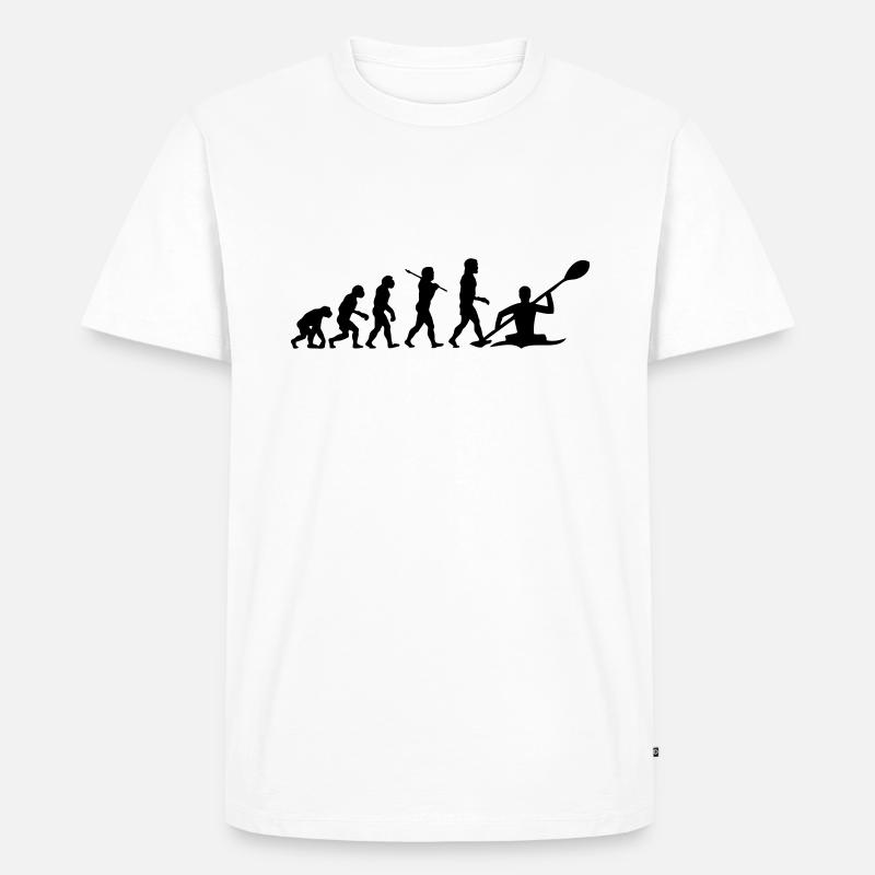 Kayaking - Kayak Evolution - Männer Premium Bio T-Shirt - Weiß