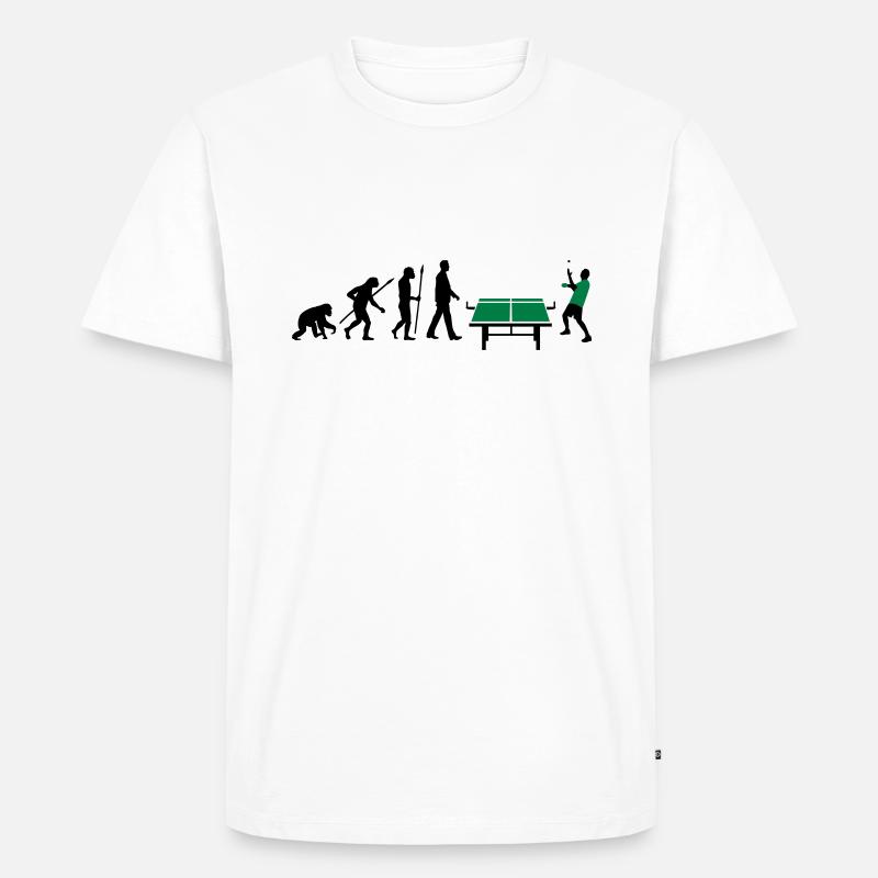 evolution_table_tennis_072012_a_2c - Männer Premium Bio T-Shirt - Weiß