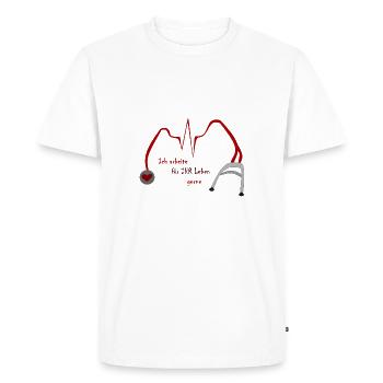Medical professions with heart - Men's Premium Organic T-Shirt - white - Front - Nico (187cm)