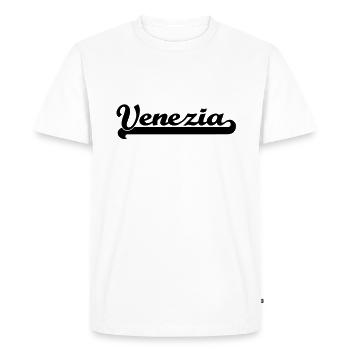 Le magazine de Venise - T-shirt Premium bio Homme - blanc - Devant - Nico (187cm)