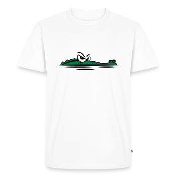 Eau lauren de Crocodile - T-shirt Premium bio Homme - blanc - Devant - Nico (187cm)