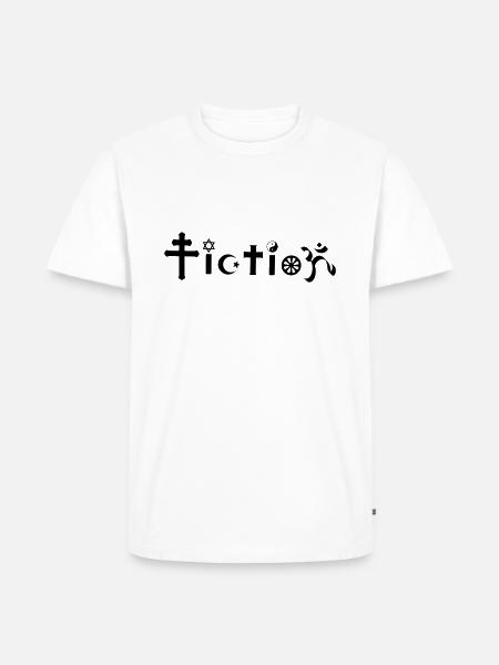 conception de fiction athée - T-shirt Premium bio Homme - blanc