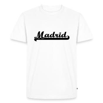 madrid - T-shirt Premium bio Homme - blanc - Devant - Nico (187cm)
