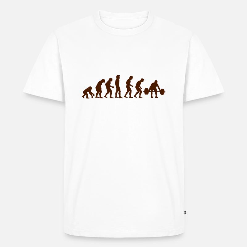 gewichtheber_evolution - Männer Premium Bio T-Shirt - undefined
