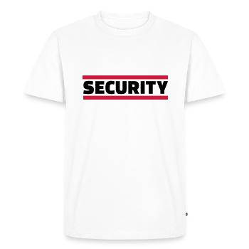 Security - T-shirt Premium bio Homme - blanc - Devant - Nico (187cm)