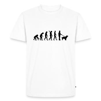 Cocker Spaniel - Men's Premium Organic T-Shirt - white - Front - Nico (187cm)